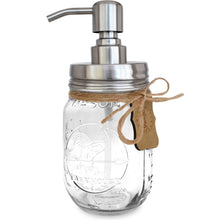 Premium Rust Resistant 304 18/8 Stainless Steel Mason Jar Soap Pump / Lotion Dispenser Kit by Premium Home Quality - Includes 16 oz (Regular Mouth) Glass Mason Jar (Brushed Stainless Steel)