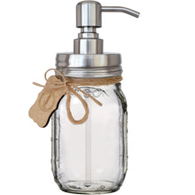 Premium Rust Resistant 304 18/8 Stainless Steel Mason Jar Soap Pump / Lotion Dispenser Kit by Premium Home Quality - Includes 16 oz (Regular Mouth) Glass Mason Jar (Brushed Stainless Steel)